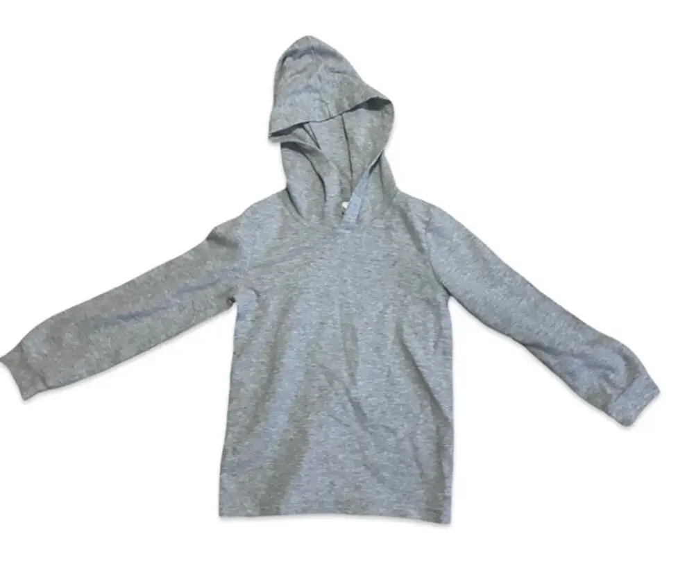 Carter's Gray Hoodie Size 5 Long Sleeve Lightweight Top